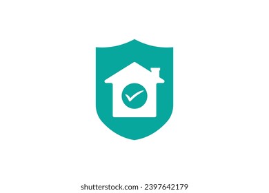 Sistema de seguridad residencial: Vector, ilustración resume la esencia de una casa moderna fortificada con medidas de seguridad avanzadas, aislada en fondo blanco. 