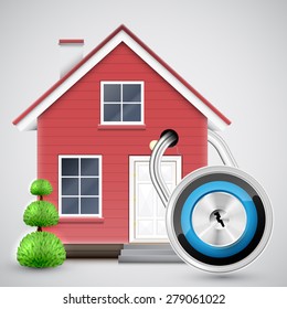Home security, vector