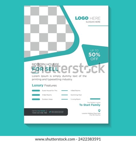 Home sell flyer design templats