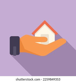 Home seller agent icon flat vector. Call center. Service support