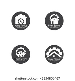 Home Service Construction logo Vector Template