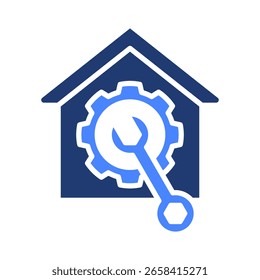 Elemento del icono del servicio casero para el diseño