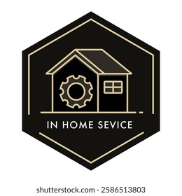 Home Service Icon Representing Professional In-Home Assistance