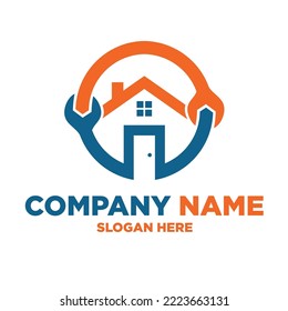 home service logo for construction real estate industries.