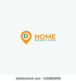 Home service logo design template for use any purpose