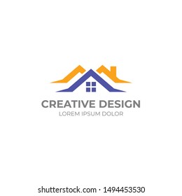 Home  Service Logo Design. Vector Home Servicing with flat minimalist concept