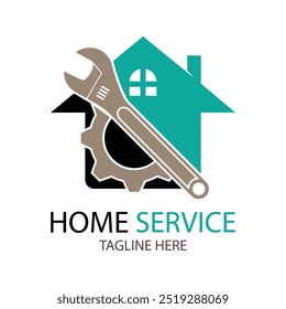 home service logo design vector