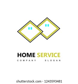 Home Service Logo Icon Vector