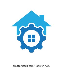 Home service logo images illustration design