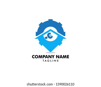 Home Service Logo Template Design