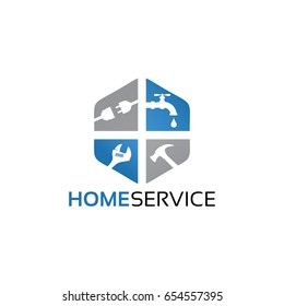 Home Service Logo Template Design