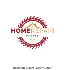 Home Service or Repair Icon Logo Design Template