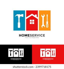 Home service set logo vector design. Suitable for business, building and information