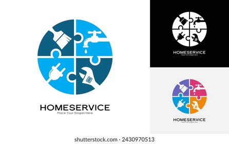 Diseño vectorial de conjunto de servicio doméstico. Adecuado para negocios, edificios e información