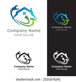 Home service set vector logo template. Suitable for business.EPS 10