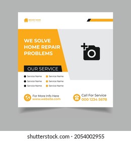 Home Service social media design