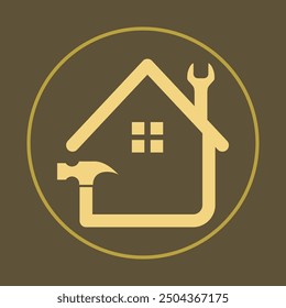 Home service trendy icon skillful abstract vector illustration colorful artwork beautiful design.eps