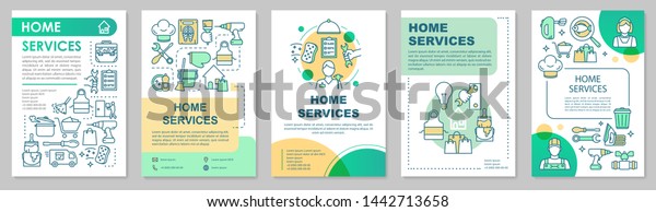 Home Services Brochure Template Layout Handyman Stock Vector Royalty Free 1442713658