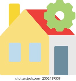 home setting Vector illustration on a transparent background.Premium quality symbols. Line Color vector icon for concept and graphic design.