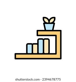 Home Shelf Icon Vector Illustration