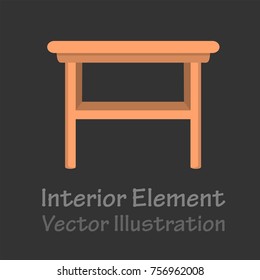 Home shelf with shelves as an element for home interior