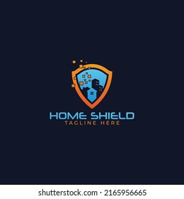 Home Shield Logo Design Vector Stock Vector (royalty Free) 2165956665 