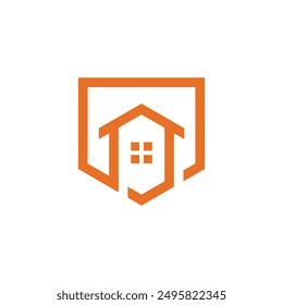 Home Shield Logo design vector template