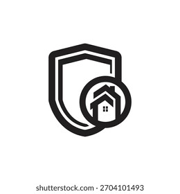 Home Shield Logo Template Design