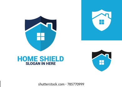 Home Shield Logo Template Design