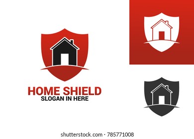 Home Shield Logo Template Design