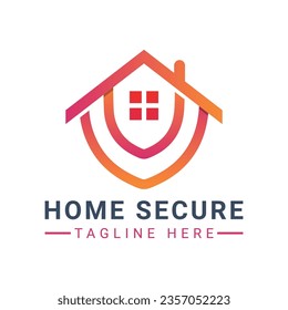 Home Shield Security Logo Design Security Shield House