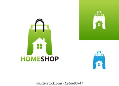 Home Shop Logo Template Design Vector, Emblem, Design Concept, Creative Symbol, Icon