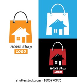 Home shop logo. Vector illustration for a logo, brand, sticker, or logo isolated on a white background