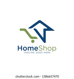 Home Shopping Logo - Vector logo template
