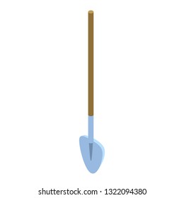 Home shovel icon. Isometric of home shovel vector icon for web design isolated on white background