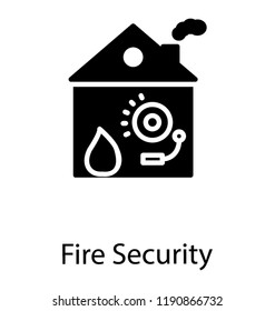 Home showing fire and call, fire security 