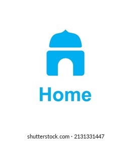 home sign icon symbol sign logo vector for ramadan and eid theme