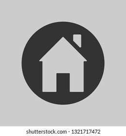 Home sign icon for web and mobile. Vector illustration EPS 10.