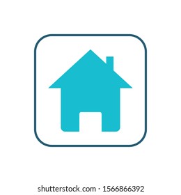 home silhouette button isolated icon vector illustration design