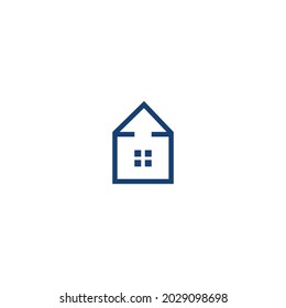 Home Simple Building Logo Icon Vector
