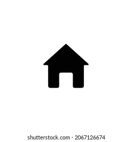 Home simple flat icon vector illustration
