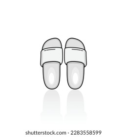 Home slippers icon isolated vector graphics