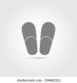 Home slippers icon - Vector