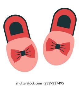 Home slippers icon. Vector illustration.