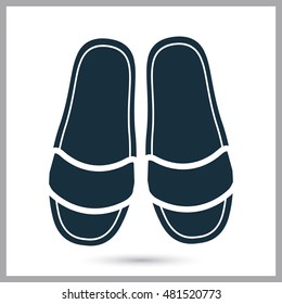 Home slippers pair icon
