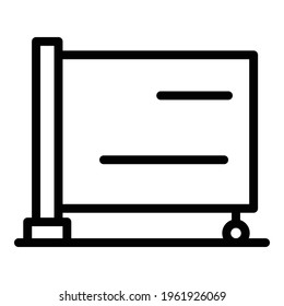 Home smart gate icon. Outline Home smart gate vector icon for web design isolated on white background