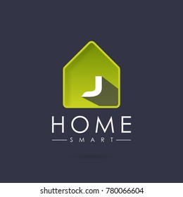 Home Smart, Initial Letter J Logo design
