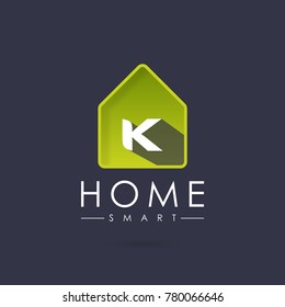 Home Smart, Initial Letter KLogo design