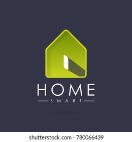 Home Smart, Initial Letter I Logo design