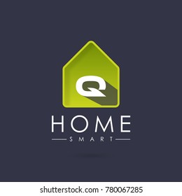 Home Smart, Initial Letter Q Logo design